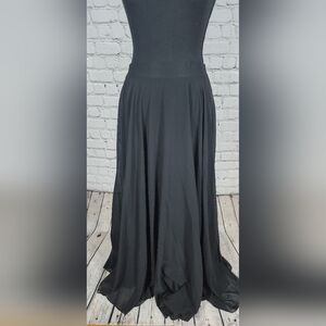 Chicwish Chiffon Black Maxi Skirt